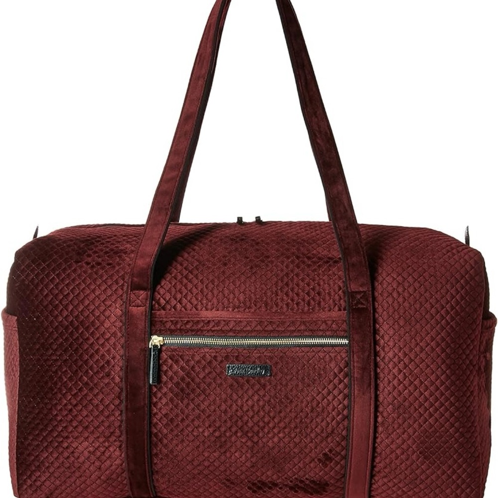 Vera Bradley Iconic Large Duffle Bag in Burgundy